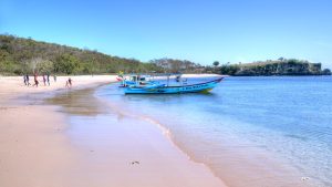 pink beach lombok