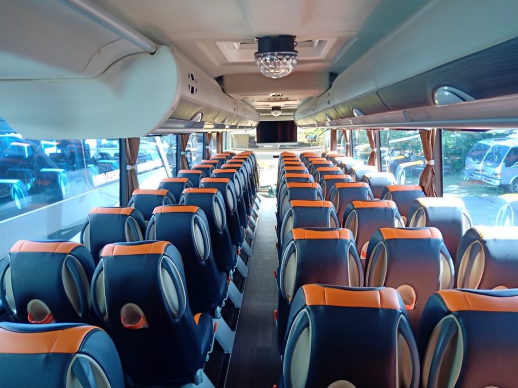 reclining seat bus