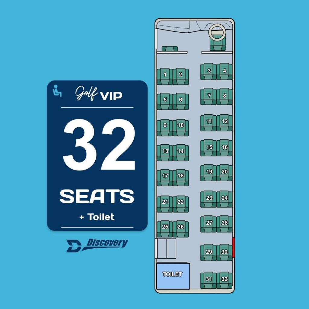 denah bus medium 32 seat