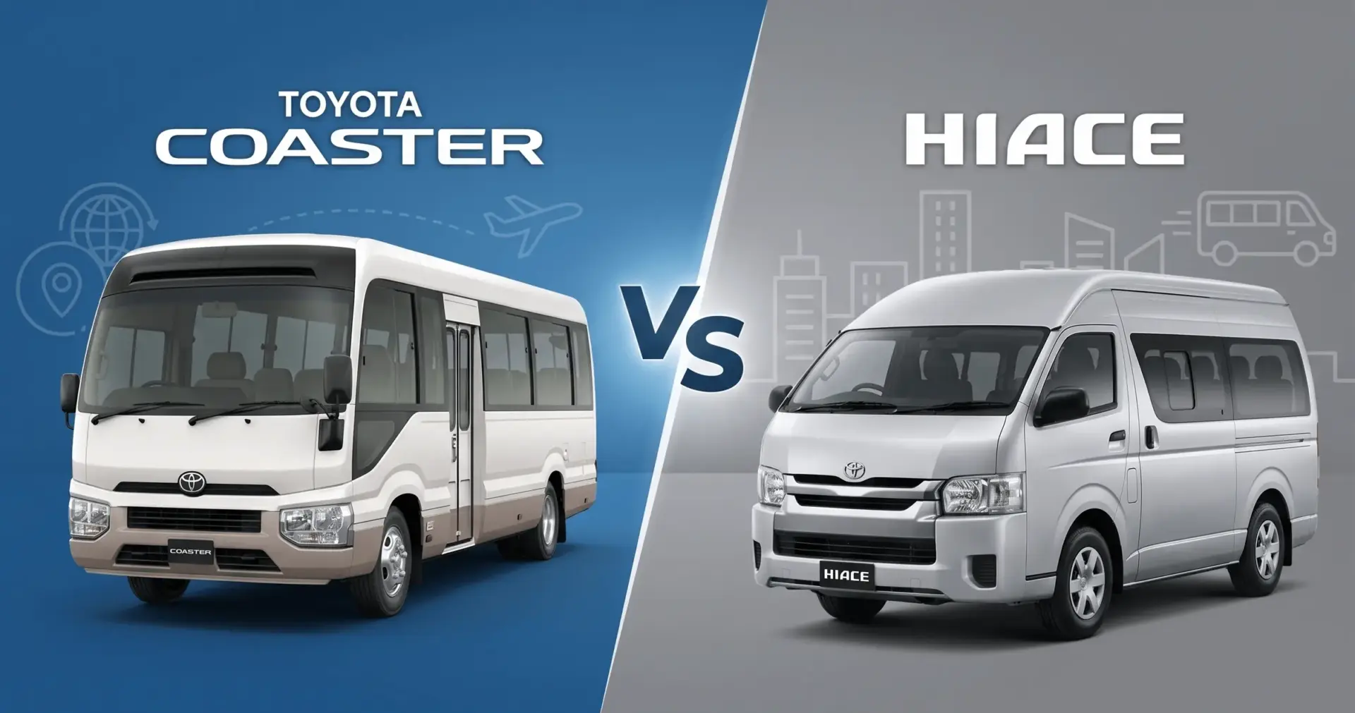 toyota coaster vs hiace
