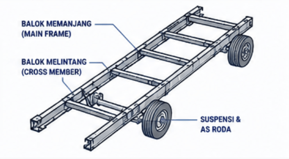 sasis bus ladder