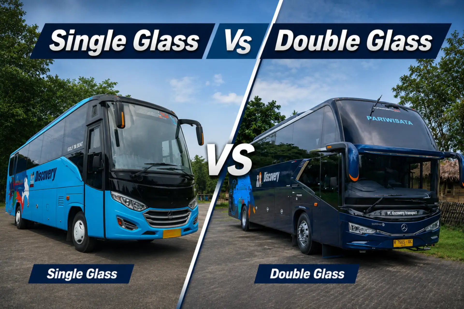 bus double glass vs bus single glass
