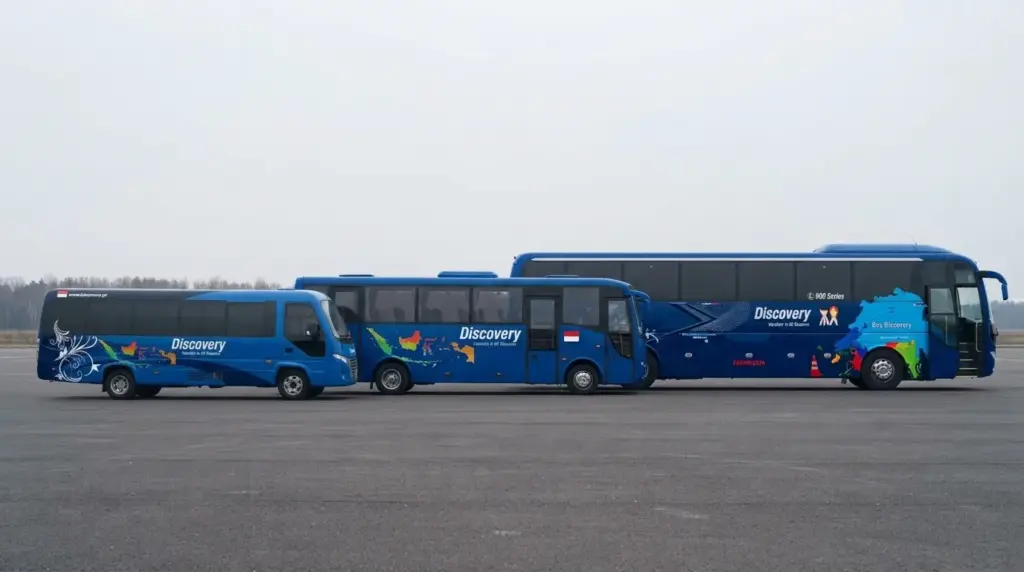 dimensi bus pariwisata